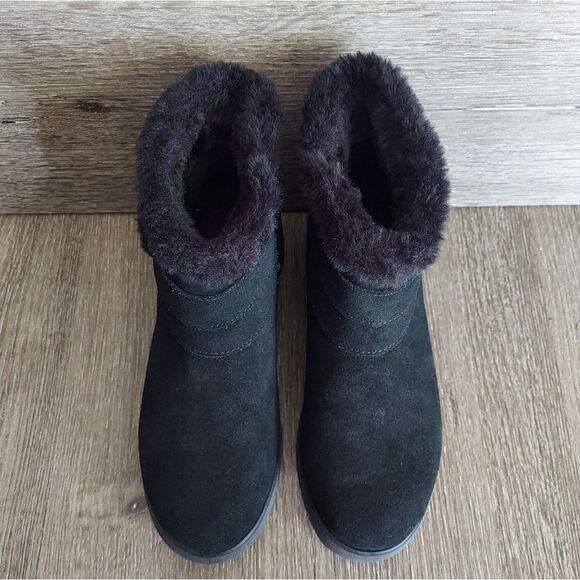 Skechers Women's Keepsakes Wedge Cozy Wraps Winter Boot, Black, Size 7 - Picture 3 of 9